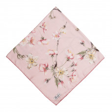  Хустка рожева атласна 100x100 Турция N-0306