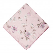  Хустка рожева атласна 100x100 Турция N-0309